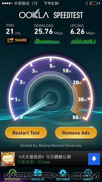 iPhone 5sƽ4Gʵ⣺ƽ21Mbps