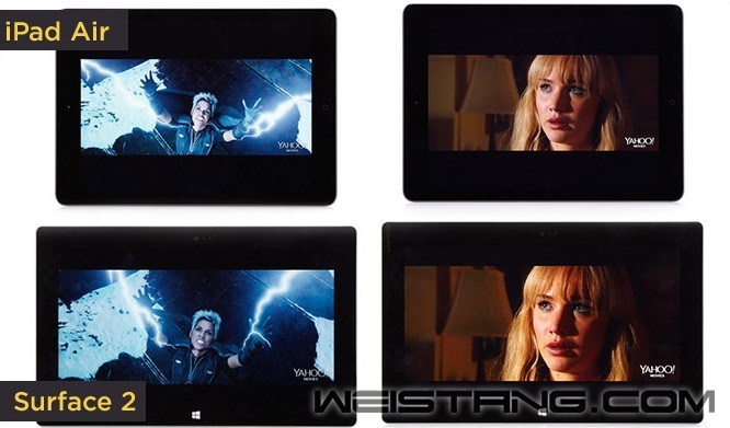 iPad Air�Ա�Surface 2