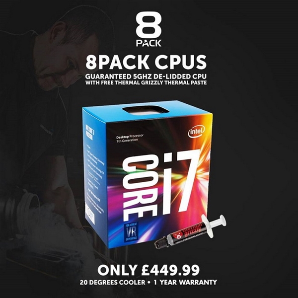 ���ǰ�i7-7700K����������5GHz ����1000��