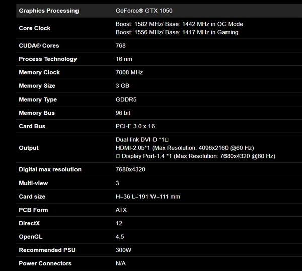 GTX 1050 3GBϼܣ16nmաƵʽӽ1.6GHz