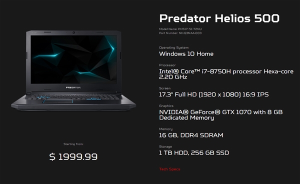 곞Predator Helios 500ϷAMD Vega 56Կ