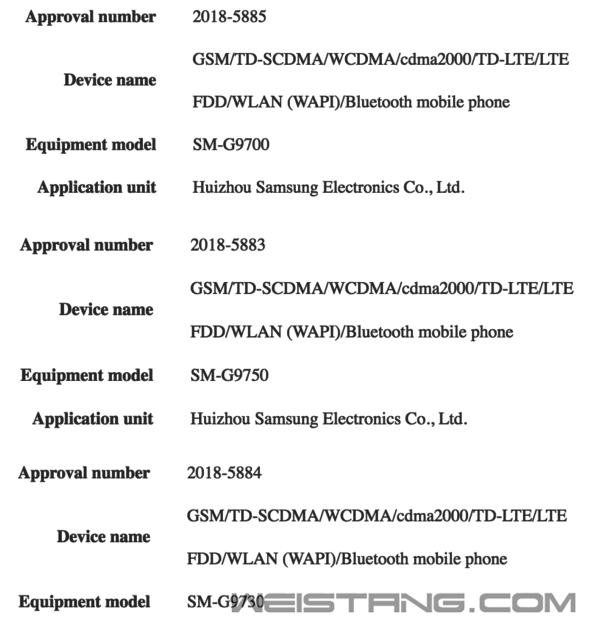 ����Galaxy S10�����ͺŸ���ˮ�棺��Ȼ����