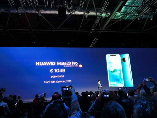 ��ΪMate 20�Ŀ��뷢�۸񹫲�����ʱ�ݶ���2095ŷԪ