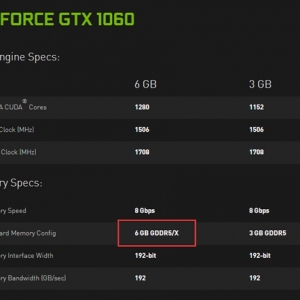 GDDR5X�Դ��GTX 1060��Ȼ������һ���ͺ�����汾