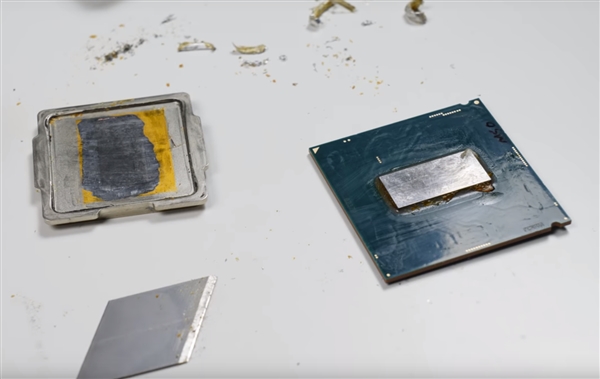 ���񿪸�i9-9900K��Һ̬��������ĥ�ں� �¶ȴ�