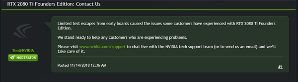 �дο�����������ͻȻ������EVGA RTX 2080 Ti����ջ�