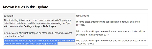 Windows 10 v1809�����⣺Media Player�������չ�