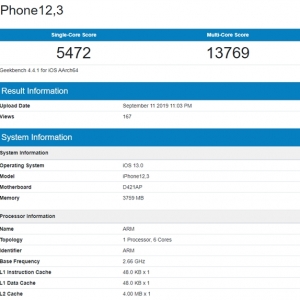 iPhone 11 Pro����GeekBench �ܷ������ɹۣ�
