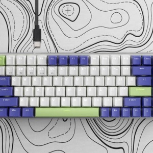 配套驱动全键可编程 V700-8A机甲紫多模式有线无线背光游戏机械键盘上市