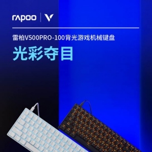 19种背光模式  3组自定义  雷柏V500PRO-100背光游戏机械键盘详解
