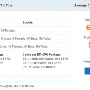 Intel�´����Ultra 7 270K Plus�ܷ��ع⣺���콢285Kƽ��ƽ����