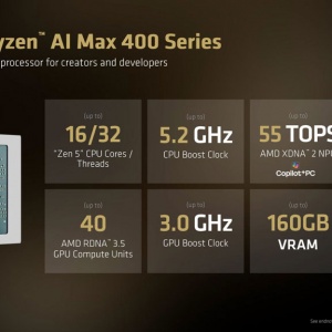 AMD��������AI Max PRO 400ϵ�У�160GB�����Դ�