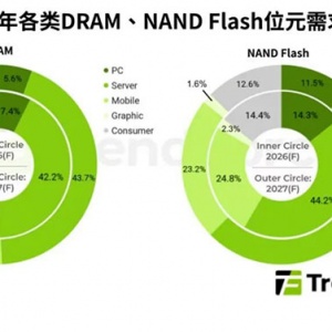 �洢�г��ֻ���2027��DRAM�����ԳԽ� NAND Flash�����ɶ�